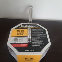 Brand New Cuisinart Pot With Lid, Life WARRANTY 
