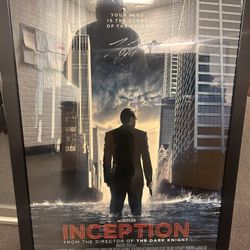 Inception Signed Movie Poster 