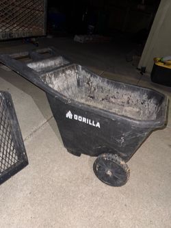 Plastic wheel barrow