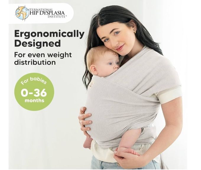 KeaBabies Baby Wrap Carrier - All In 1 Original Baby Carrier Newborn To Toddler