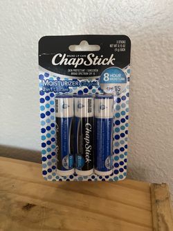 ChapStick Moisturizer Original 3-Pack (SPF 15) - Brand New & Sealed! $3