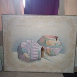 PAINTING.   . EXTRA LARGE VINTAGE.   5Ft W By 4 Ft  H
