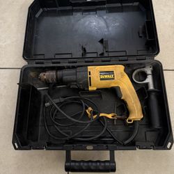 Dewalt Corded  Electric DW505 VSR Hammer Drill + Case+ Aux Handle Tested