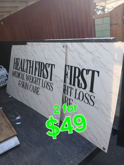 Plexiglass Signs 3ft X 5ft