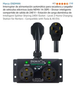 Intelligent Splitter Sharing 240V Outlet - Level 2 Home Charging Station for Renters -