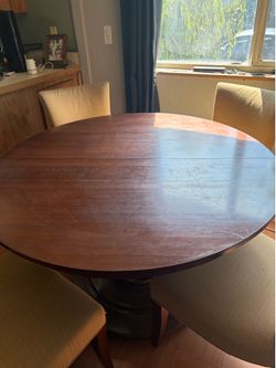 Custom designer table with leaf
