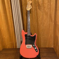 Vintage 1976 Fender Musicmaster/Bronco Electric Guitar w/Case~Made In USA