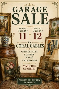 Si te gustan los artículos de colección los cuadros y las antigüedades Ven a mi Venta este mes de Julio..