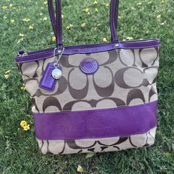 Purple vintage coach Bag