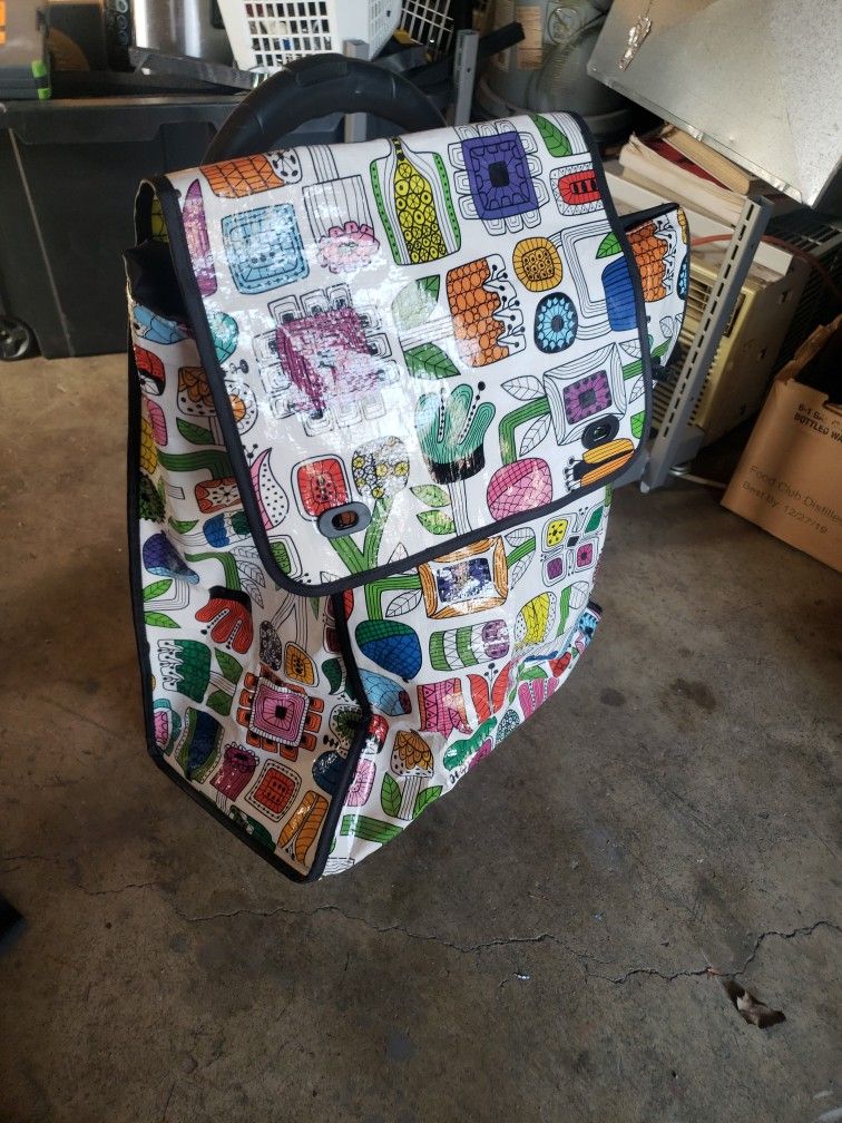 Brand New Like A Grocery Bag On Wheels With Extend Handle