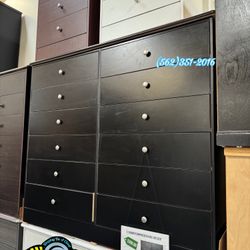 Black 12 Drawer Dresser New Chest Compressed New Comoda