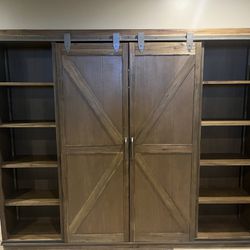 Barn Door Media/Storage Cabinet 