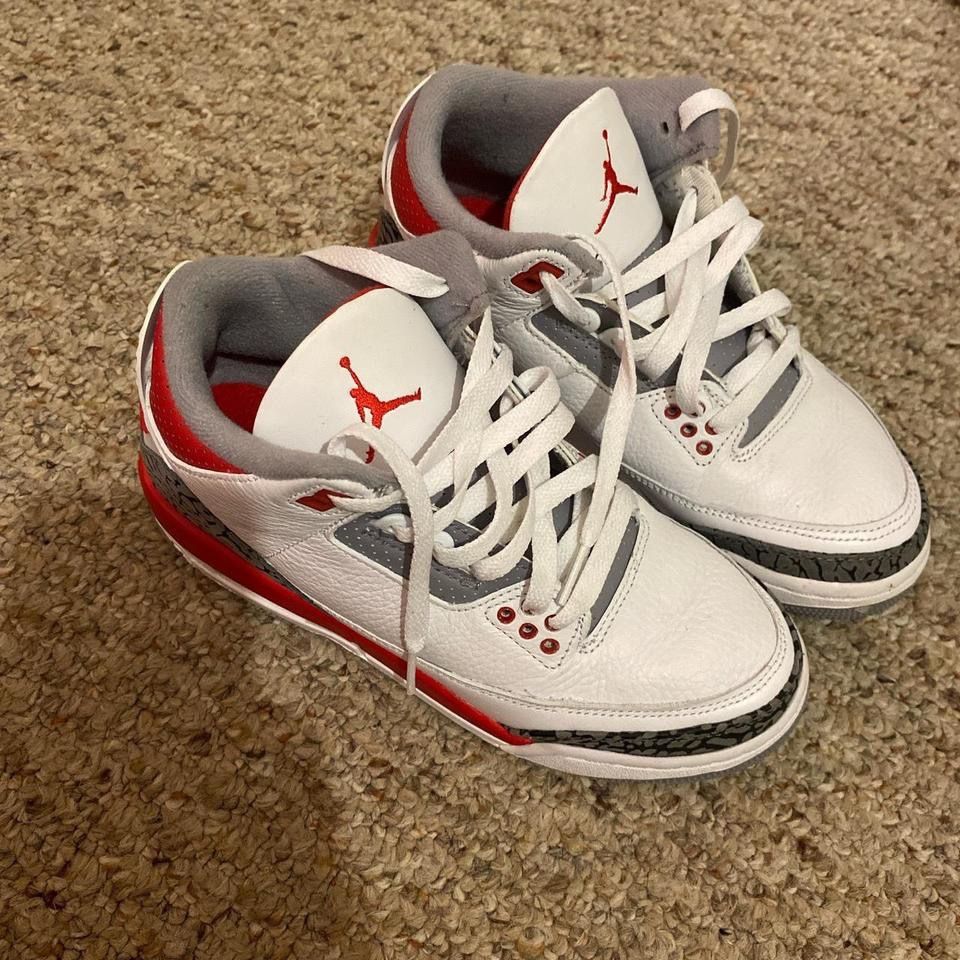 Jordan 3 Fire Red White