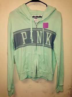 Women's Victoria's Secret PINK Lg sea foam green hoodie