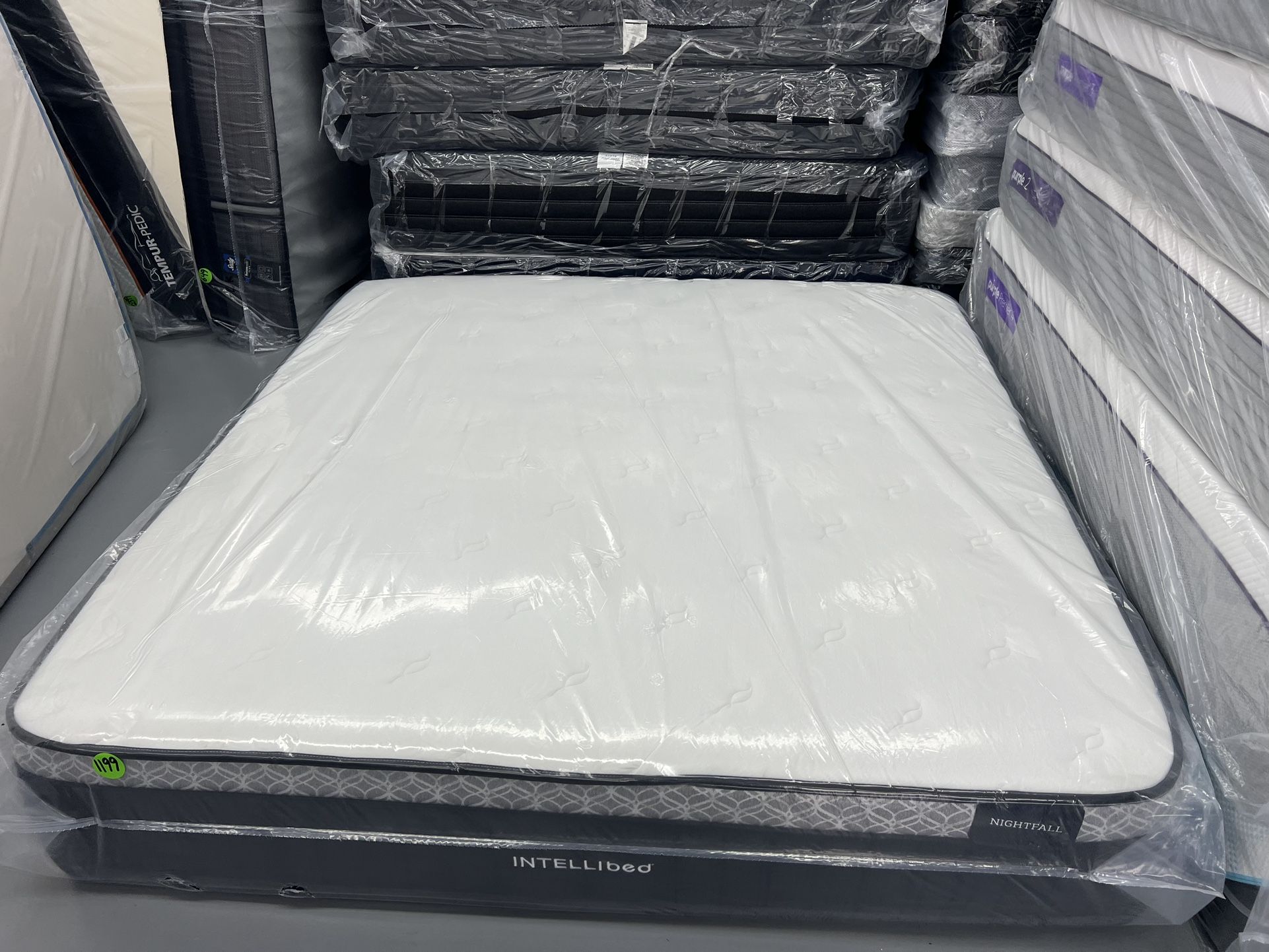 KING SIZE INTELLIBED MATTRESS & BOX SPRINGS BED SET