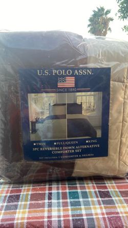 U.S. Polo Assn. 3-Piece Reversible Comforter Set