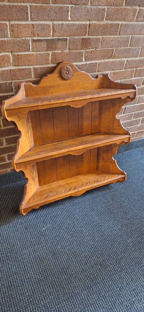 Vtg Ethan Allen Maple Wood Wall Shelf

