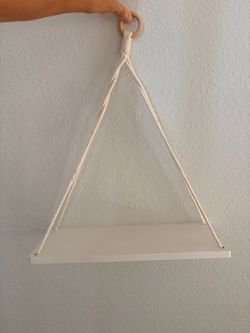 Macrame Rope Hanging Wall Shelf