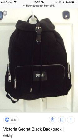 Black backpack from PINK