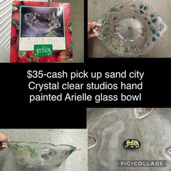 $35 Crystal clear glass bowl