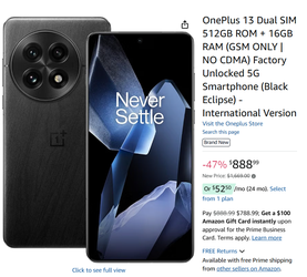 OnePlus 13 (512GB/16GB) (international model)