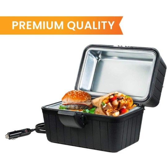 New Zento Deals Heating Lunch Box – 12V Portable Mini Electric Warmer for Car Food