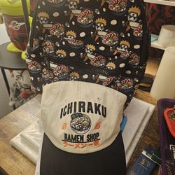 Naruto Backpack And Hat 