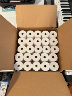 New 50 Thermal Receipt Paper Rolls