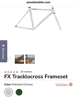 New Poseidon FX Tracklocross Frameset