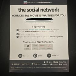 The Social Network 4K Dolby Vision Digital Code