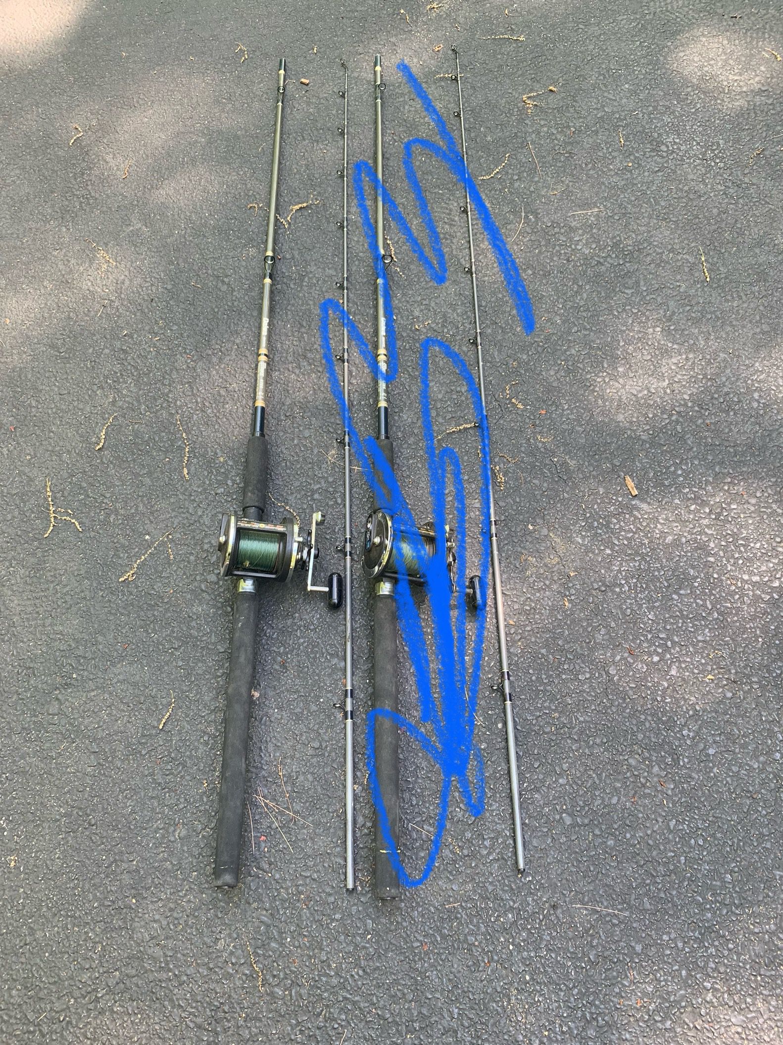 Daiwa Fishing Trolling Rod & Daiwa 47H Levelwind Reel 