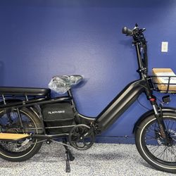 Cargo Electric Bike for Adults, 1500W Peak Motor Ebike with 48V 15Ah , 28 MPH 60 Miles Fat Tire Cargo E Bike, Rear Rack, Basket, 7 Speed