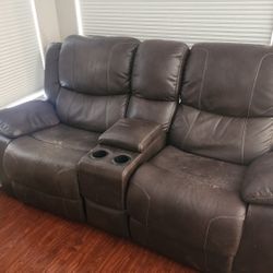 Leather Couch 