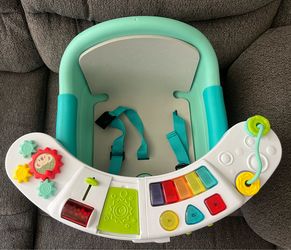 Infantino Music & Lights 3-in-1 Discovery Seat & Booster, Interactive Toddler Seat for Dining Table or Kitchen Chair