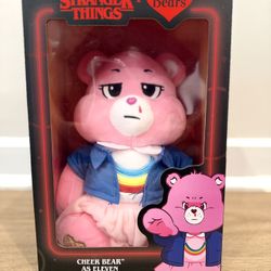 Netflix Care Bears x Stranger Things Cheer Bear as Eleven 12" PLUSH NEW In BOX