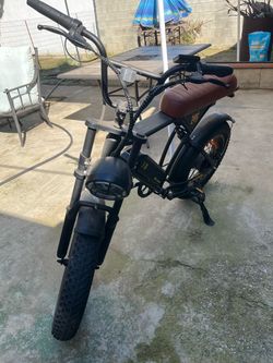 Fat Tire Electric Bike Moped Style