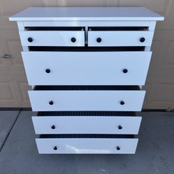 White 6-Drawers 