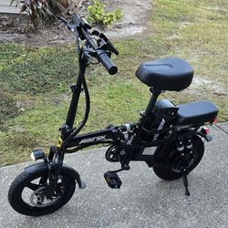 Mini Folding Electric Bicycle 14in Tires 48v