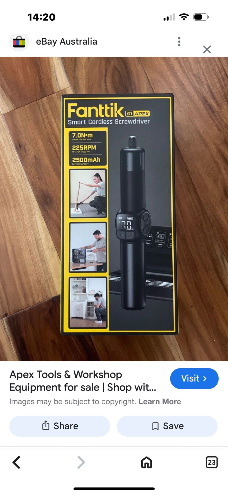 Fanttik S1 APEX Smart Cordless Electric Screwdriver. 