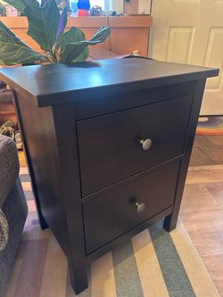 IKEA HEMNES 2-Drawer Chest — Black-Brown, Like New