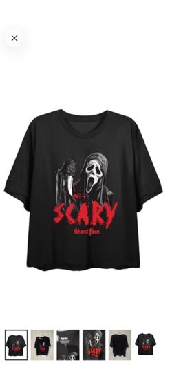 Bioworld Ghost face graphic Halloween short sleeve Tshirt size medium