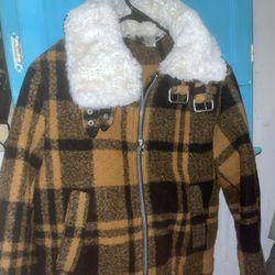 Women’s Fleece Plaid Jacket 