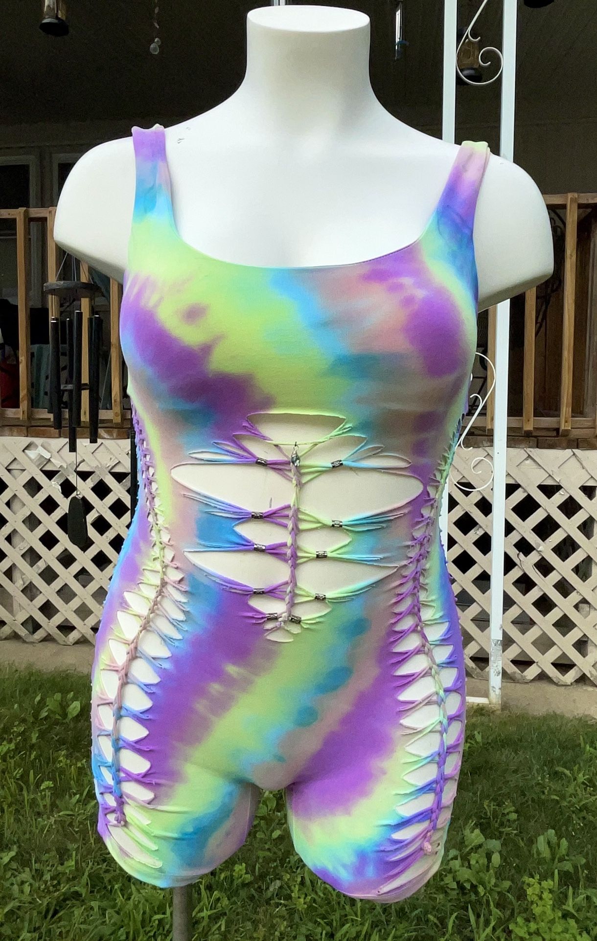 Handmade Braided Romper- M/L