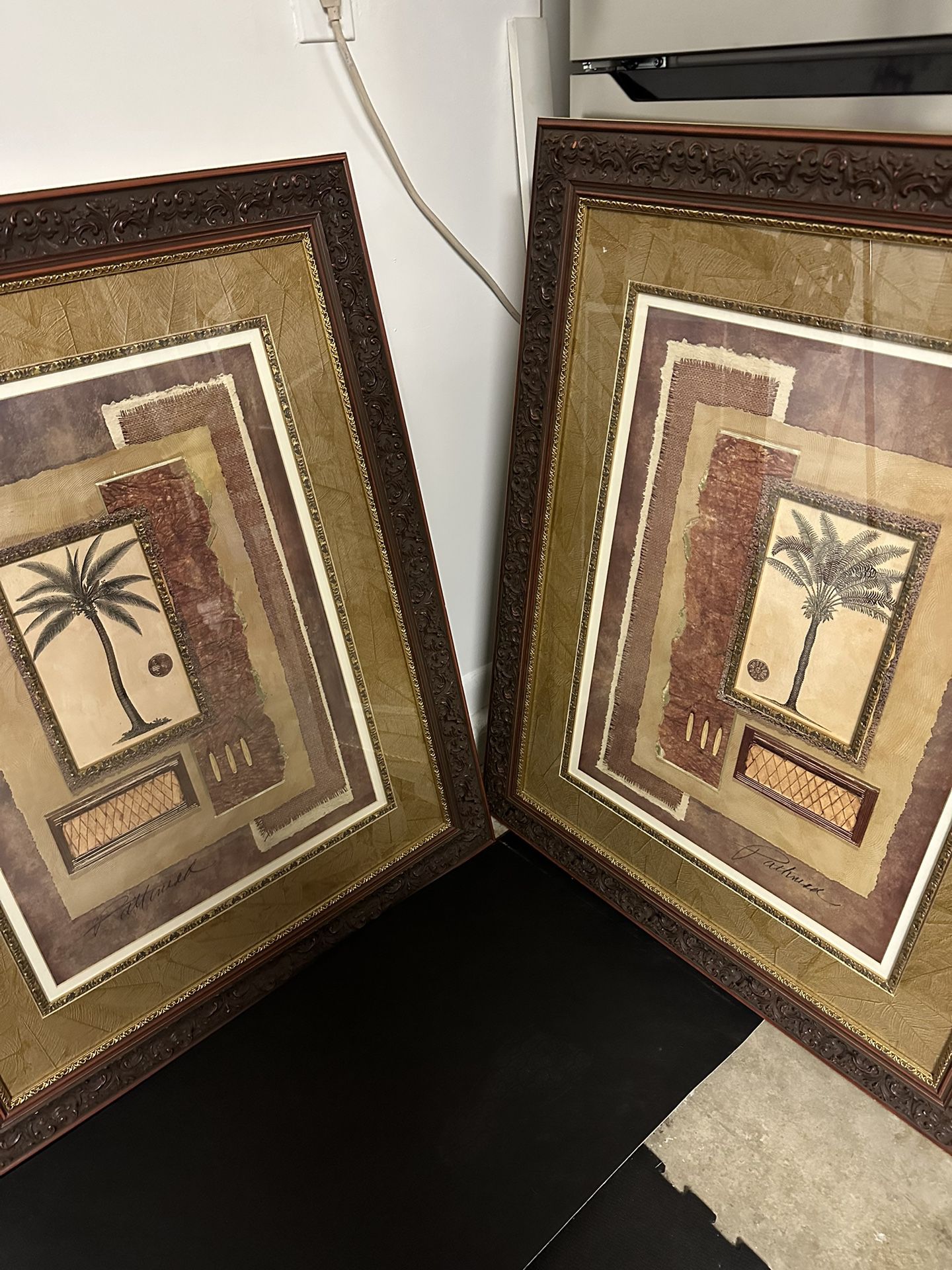 Set of 2  - Palm Tree Wall Art 