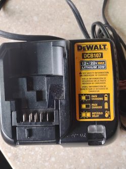 DeWalt DCB107 12v/20v max lithium ion battery charger
