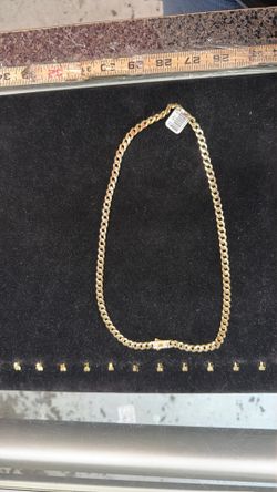 Cuban chain with box clasp 10k 26.5 grams 22in