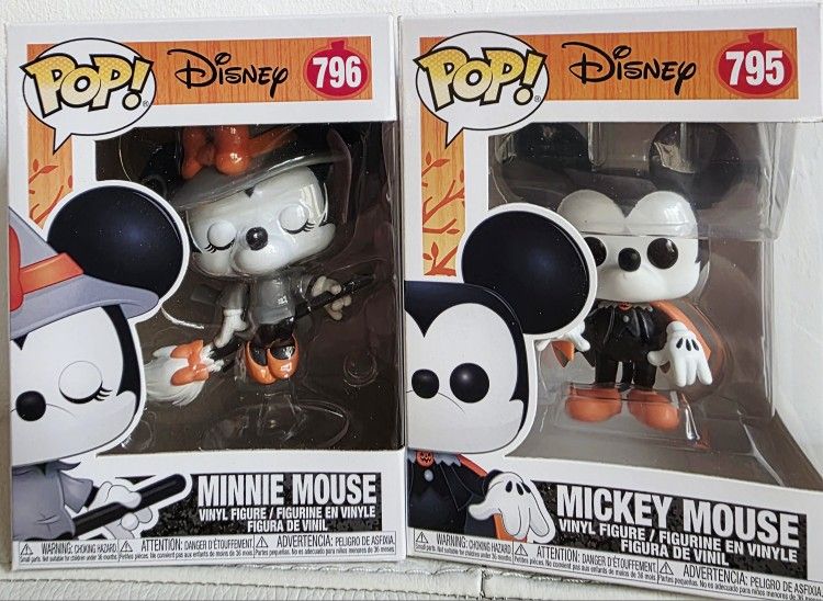 Funko Pop Disney Vampire Mickey & Witch Minnie Set