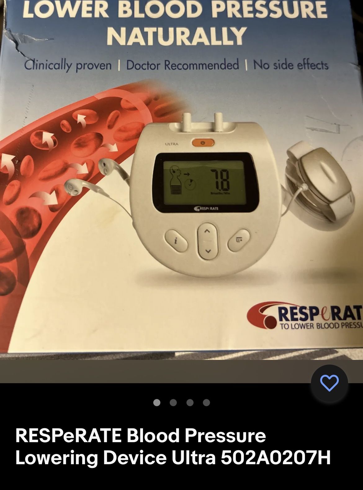 RESPeRATE Blood Pressure Lowering Device Ultra