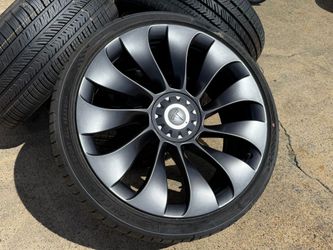 4 2025 Tesla 21" Wheels Tires Genuine OEM Model Y Performance Michelin TIRES 100%