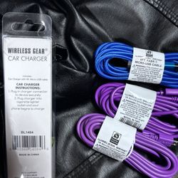 Charger Cords x3 Plus Car Charger